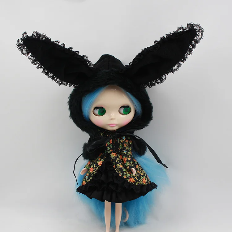 Blyth doll suits 3 pieces dress and hat doll clothes available for Blyth doll Pullip Dal accessories tress for dolls