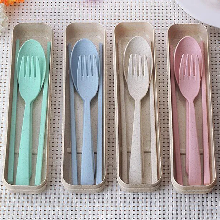 A2027 Children's Travel Portable Tableware Gift Box Student Chopsticks, Forks, Spoons Three-piece Set
A2027 Children's Travel Portable Tableware Gift Box Student Chopsticks, Forks, Spoons Three-piece Set