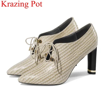 2019 superstar big size lace up high heels genuine leather women pumps elegant office lady rivet party concise autumn shoes L07
2019 superstar big size lace up high heels genuine leather women pumps elegant office lady rivet party concise autumn shoes L07