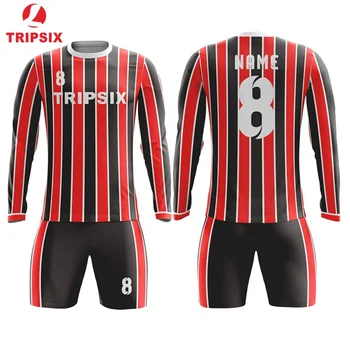 2019 Long Sleeve Top Quality 100% Polyester Wholesale Price Red Color Custom Any Color And Design Soccer Jersey
2019 Long Sleeve Top Quality 100% Polyester Wholesale Price Red Color Custom Any Color And Design Soccer Jersey