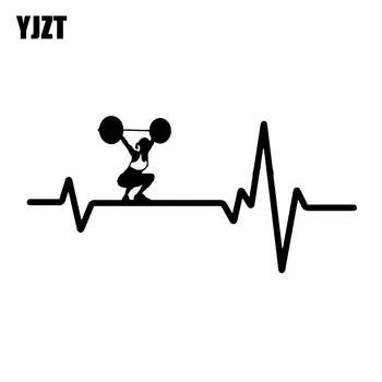 YJZT 15.7*7.5CM Fashion Heart Beat Line Crossfit Weight Gym Training Car Stickers Vinyl Decor Silhouette C12-0827
YJZT 15.7*7.5CM Fashion Heart Beat Line Crossfit Weight Gym Training Car Stickers Vinyl Decor Silhouette C12-0827