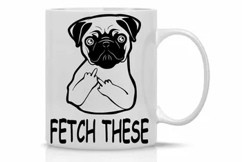 Fetch This Cute Dog Middle Finger - Funny Dog and Pug Lovers Mug - 11OZ Coffee Mug - Great Gift for Friend, Employee, Boss, Pare
Fetch This Cute Dog Middle Finger - Funny Dog and Pug Lovers Mug - 11OZ Coffee Mug - Great Gift for Friend, Employee, Boss, Pare
