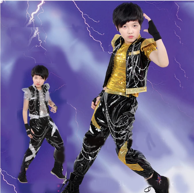 Boy's Jazz Dance Costume Set New Kids Sequin Top & Harem Pants Sets Fashion Mordern Children Hip Hop Clothing
Boy's Jazz Dance Costume Set New Kids Sequin Top & Harem Pants Sets Fashion Mordern Children Hip Hop Clothing