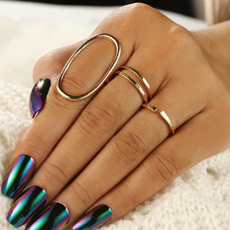 Fashion Jewelry 4PCS/Set Gold Color Knuckle Christmas Gifts Round Oval Shape Bohemian Geometric Alloy Exquisite Couple Ring Set
Fashion Jewelry 4PCS/Set Gold Color Knuckle Christmas Gifts Round Oval Shape Bohemian Geometric Alloy Exquisite Couple Ring Set