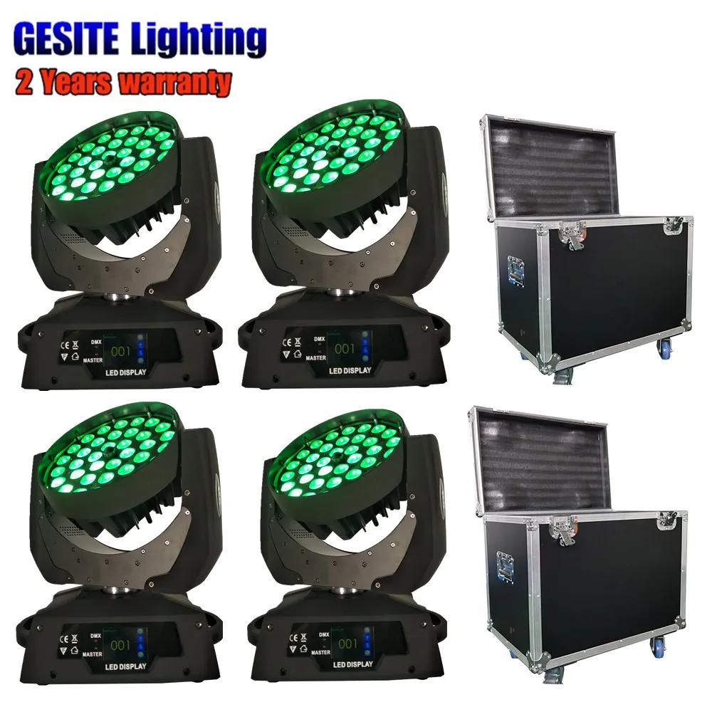

2PCS 2IN1 FLIGHT ACSE +4 PCS 36x15W 6in1 rgbwa dmx and touch screen display led stage light/15w led moving head