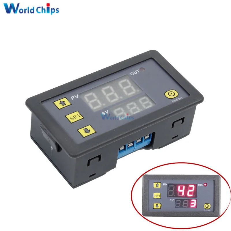DC 12V Timing Delay Relay Module Cycle Timer LED Time Dual Digital Display Thermolator 0-999 mi With Swtich Case Instruments
DC 12V Timing Delay Relay Module Cycle Timer LED Time Dual Digital Display Thermolator 0-999 mi With Swtich Case Instruments