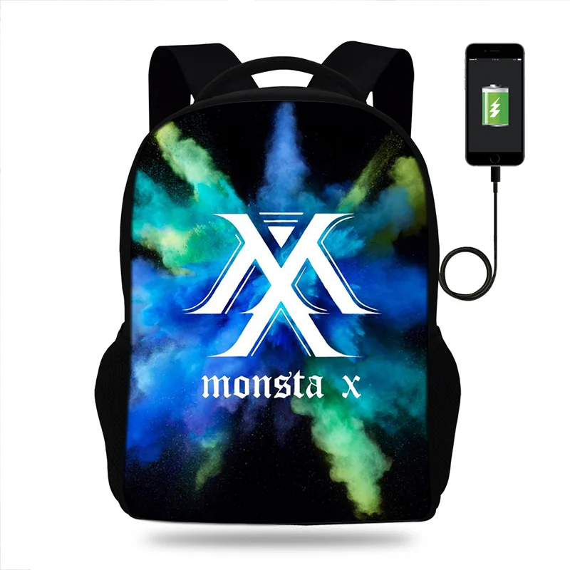Monsta X Men Laptop Backpack For 16 inch USB Charging Backpacks Boy Group Computer Bag Unisex School Backpack Bag Travel mochila
Monsta X Men Laptop Backpack For 16 inch USB Charging Backpacks Boy Group Computer Bag Unisex School Backpack Bag Travel mochila