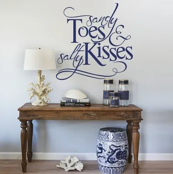 Sandy Toes And Salty Kisses Beach Wall Stickers Inspired Lettering Wall Decals Wall Quotes Island Decors 612Q
Sandy Toes And Salty Kisses Beach Wall Stickers Inspired Lettering Wall Decals Wall Quotes Island Decors 612Q