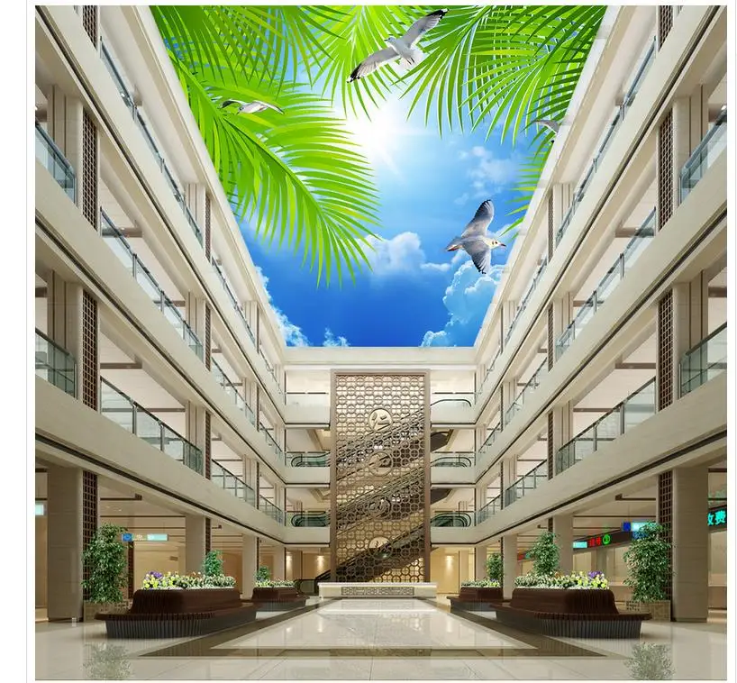 Papel parede mural wallpaper Leaves cloud ceiling pigeon 3d murals wallpaper for living room Home Decoration
Papel parede mural wallpaper Leaves cloud ceiling pigeon 3d murals wallpaper for living room Home Decoration