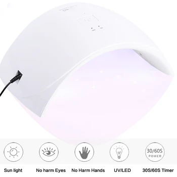 1pcs 9C 24W UV LED Lamp Nail Dryer EU Plug for Fast dried Gel Polish Tools Machine Nails Art Time Setting 30s/60s Lamp Sensor
1pcs 9C 24W UV LED Lamp Nail Dryer EU Plug for Fast dried Gel Polish Tools Machine Nails Art Time Setting 30s/60s Lamp Sensor