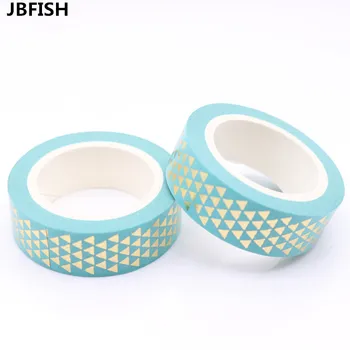 JBFISH 10m High quality Gold foil paper tape scrapbooking dot Christmas decorative washi tape masking tape 1028 
JBFISH 10m High quality Gold foil paper tape scrapbooking dot Christmas decorative washi tape masking tape 1028