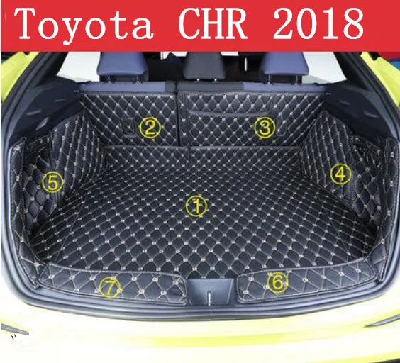 JIOYNG Car Embroidery Leather Full Rear Trunk Tray Liner Cargo Mat Floor Protector Foot Pad Mats For Toyota CHR C-HR 2018
JIOYNG Car Embroidery Leather Full Rear Trunk Tray Liner Cargo Mat Floor Protector Foot Pad Mats For Toyota CHR C-HR 2018
