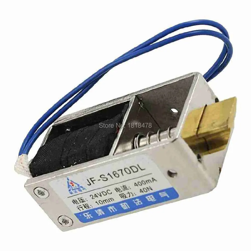 JF-S1670DL DC24V 400mA Opening Frame 10mm Stroke 40N Force Solenoid for Door Lock
JF-S1670DL DC24V 400mA Opening Frame 10mm Stroke 40N Force Solenoid for Door Lock