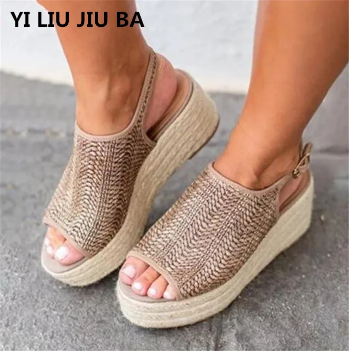 New Hot Ladies Sandals Summer Casual Sandals new Style Fashion Buckle Ribbons Women Sandals Wedges Platform women Shoes **804
New Hot Ladies Sandals Summer Casual Sandals new Style Fashion Buckle Ribbons Women Sandals Wedges Platform women Shoes **804