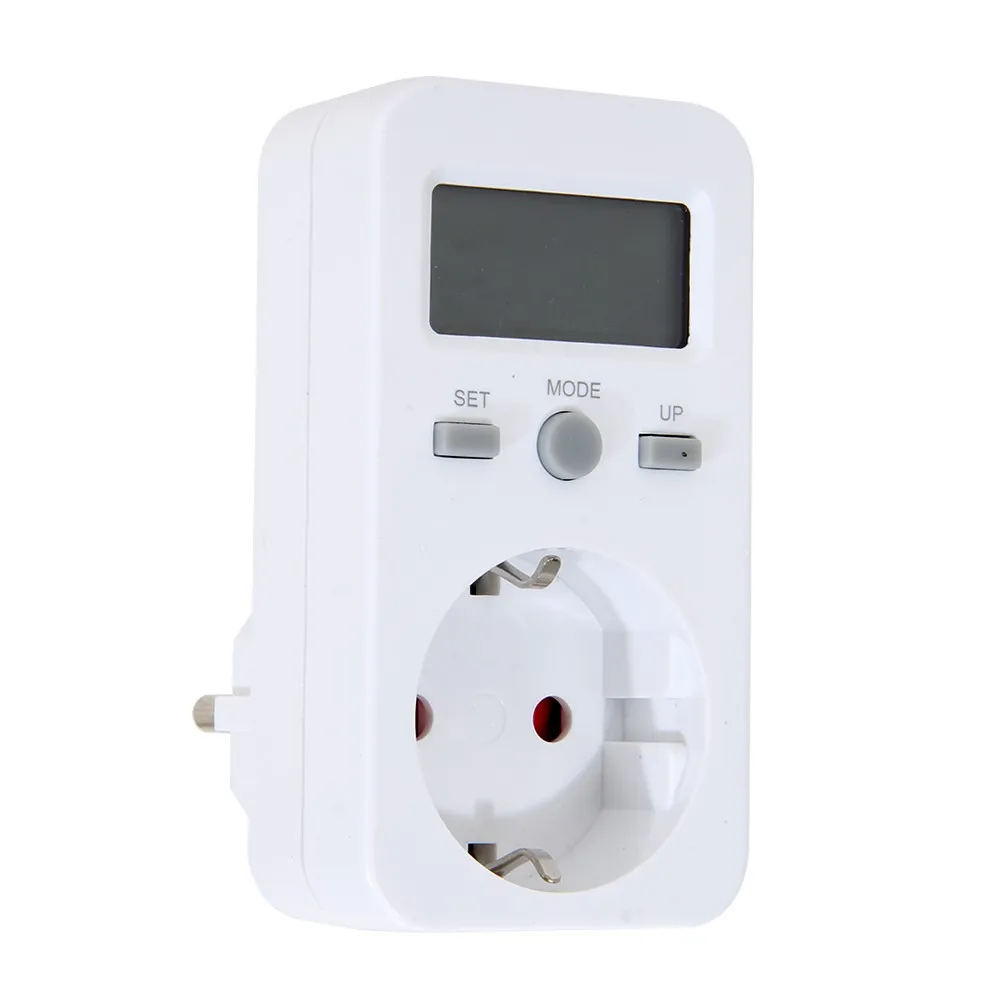 High quality  Digtal Energy Meter Socket Plug-in Electric Power Meter Energy Monitor LCD Display EU Plug 
High quality  Digtal Energy Meter Socket Plug-in Electric Power Meter Energy Monitor LCD Display EU Plug