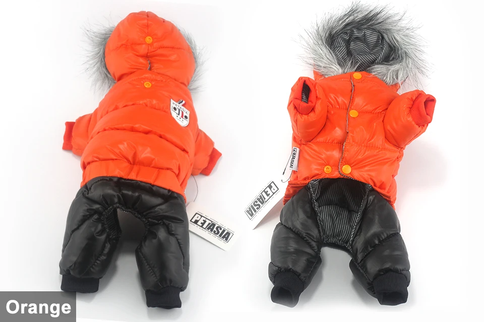 2017 NEW Design Winter Dog Clothes Winter Waterproof Pet Dog Coat Jacket Fashion Jumpsuit for Chihuahua Small Large Dogs PETASIA 408