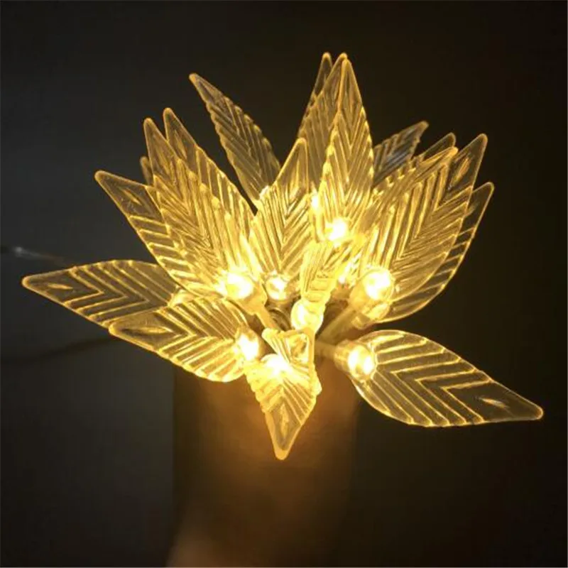 3M 20LED Battery Leaves String Lights plastic Ornament Xmas Tree Leaf Decoration Rope for Holiday Home Wedding Party Lawn Decor
3M 20LED Battery Leaves String Lights plastic Ornament Xmas Tree Leaf Decoration Rope for Holiday Home Wedding Party Lawn Decor