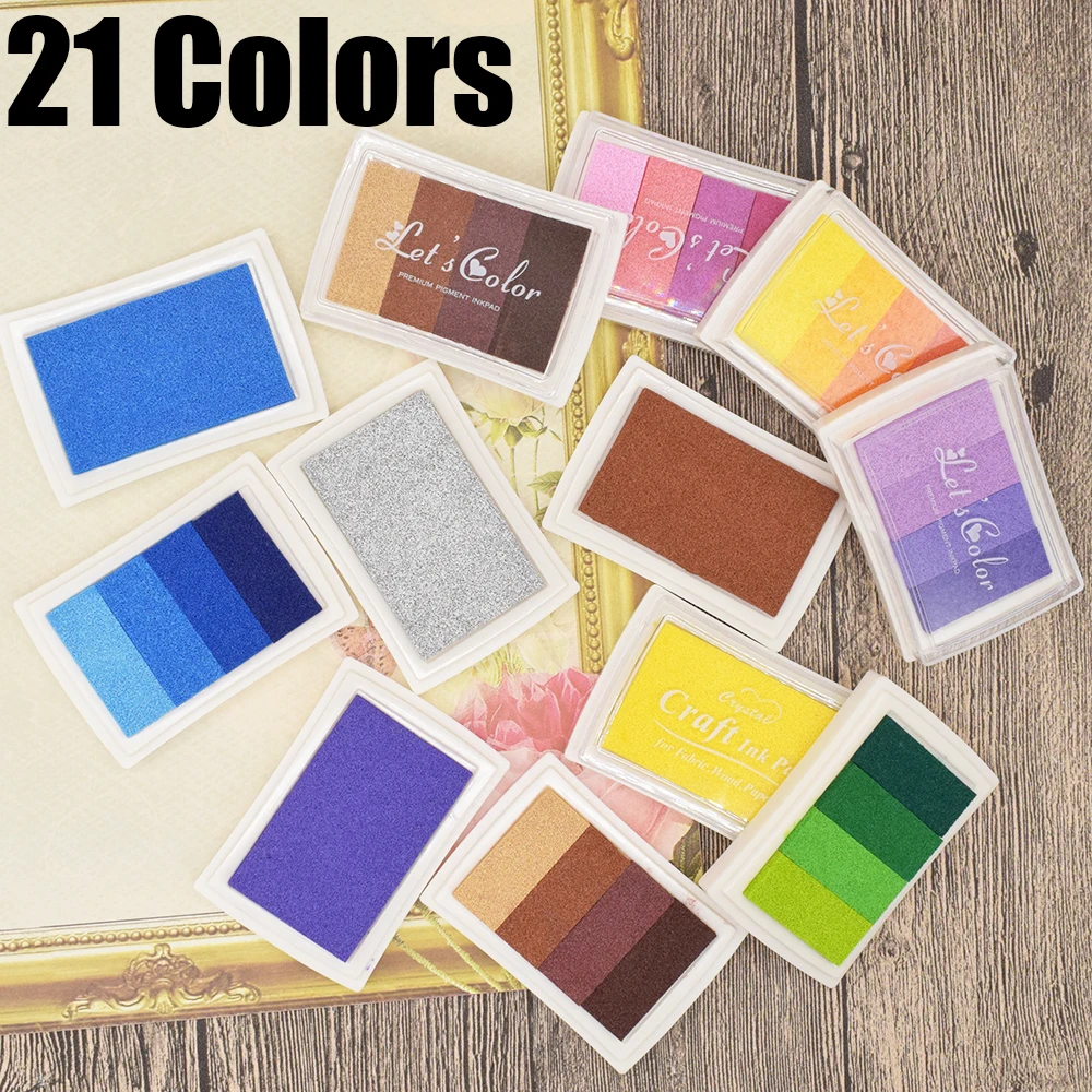 21 Colors lnkpad Ink Pad For Clear Stamps Scrapbooking DIY Card Making Fabric Wood Paper Craft Fingerprint Tree Inkpad
21 Colors lnkpad Ink Pad For Clear Stamps Scrapbooking DIY Card Making Fabric Wood Paper Craft Fingerprint Tree Inkpad