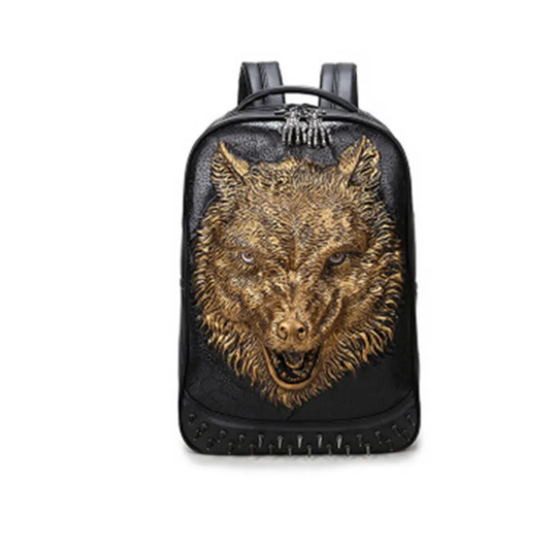 New Fashion Punk Men Personality Travel Unique 3D Backpack Gothic Wolf Printing Motorcycle Ride Men Laptop Bags
New Fashion Punk Men Personality Travel Unique 3D Backpack Gothic Wolf Printing Motorcycle Ride Men Laptop Bags