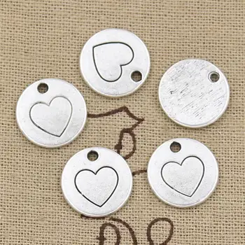 20pcs Charms Heart 15x15mm Handmade Craft Pendant Making fit,Vintage Tibetan Silver color,DIY For Bracelet Necklace
20pcs Charms Heart 15x15mm Handmade Craft Pendant Making fit,Vintage Tibetan Silver color,DIY For Bracelet Necklace