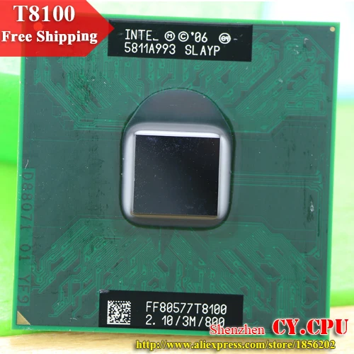 

Free Shipping intel CPU laptop Core 2 Duo T8100 CPU 3M Cache/2.1GHz/800/Dual-Core Socket 479Laptop processor for GM45/PM45