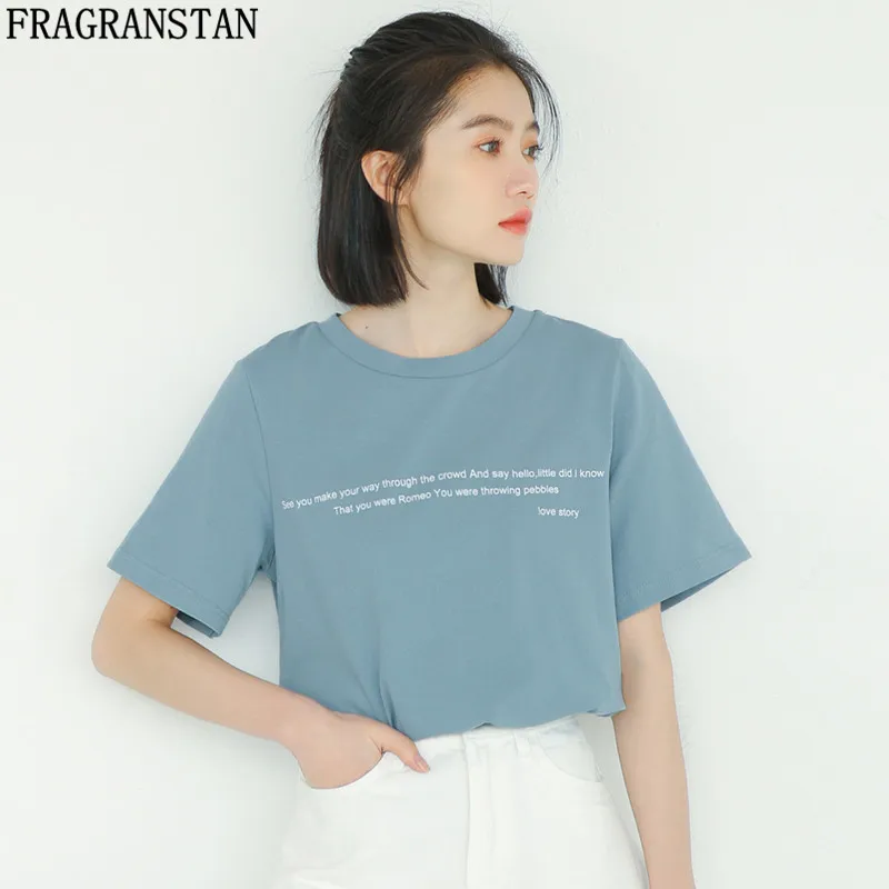 2018 Ladies New Fashion Spring Summer Casual Top Letter Print Loose O-Neck Women T-Shirt High Quality Cotton Female Tees B79
2018 Ladies New Fashion Spring Summer Casual Top Letter Print Loose O-Neck Women T-Shirt High Quality Cotton Female Tees B79