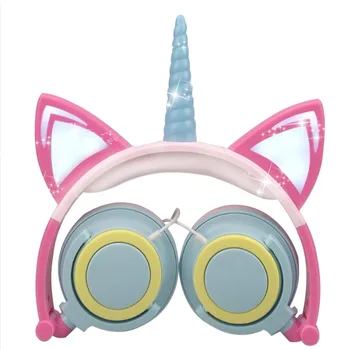JINSERTA Foldable Flashing Unicorns Kids Headphones Gaming Headset Earphone With LED Light Ear Pods For PC Computer Mobile Phone
JINSERTA Foldable Flashing Unicorns Kids Headphones Gaming Headset Earphone With LED Light Ear Pods For PC Computer Mobile Phone