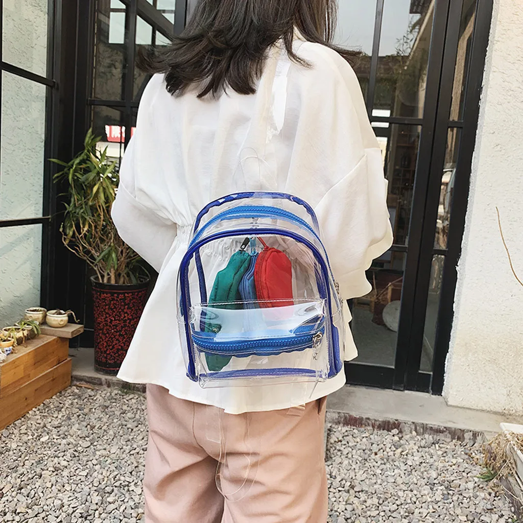 Female backpack 3D stereo pocket zipper Fashion Lady Transparent Jelly Candy Color Backpack
Female backpack 3D stereo pocket zipper Fashion Lady Transparent Jelly Candy Color Backpack