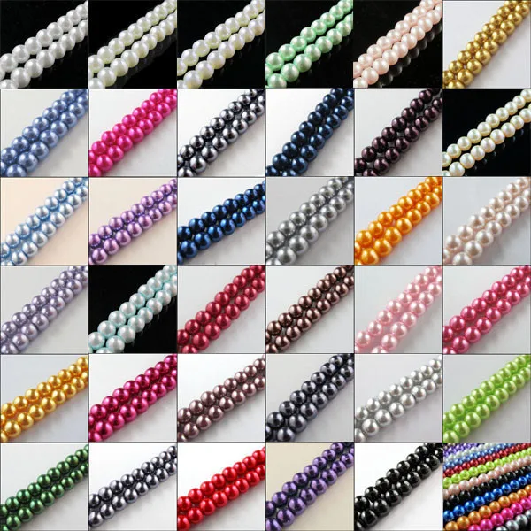 30" One Strand Approx 80pcs Per Lot Round Ball Loose Glass Pearl Spacer Beads For Jewelry Making Free Shipping No.GPB1
30" One Strand Approx 80pcs Per Lot Round Ball Loose Glass Pearl Spacer Beads For Jewelry Making Free Shipping No.GPB1