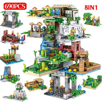 690PCS Hanging Garden Building Blocks For Tree House Figure 8 IN 1 Bricks Children Toys Christmas
690PCS Hanging Garden Building Blocks For Tree House Figure 8 IN 1 Bricks Children Toys Christmas