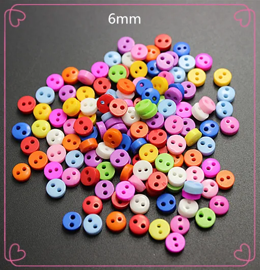 6MM 200PCS Mix Colors Round Plastic Buttons 2 Holes Sewing Buttons for DIY Garment/Belt accessory
6MM 200PCS Mix Colors Round Plastic Buttons 2 Holes Sewing Buttons for DIY Garment/Belt accessory