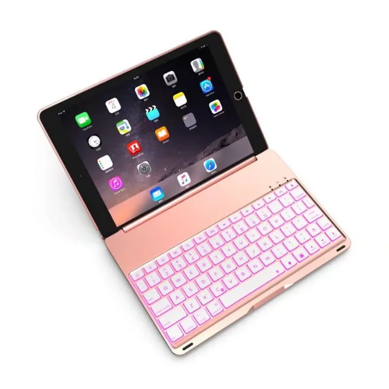 7 colors Backlight Keyboard wireless Case For new ipad 9.7 2017 A1822 Bluetooth Keyboard Backlight &Aluminum shell+ABS keyboard
7 colors Backlight Keyboard wireless Case For new ipad 9.7 2017 A1822 Bluetooth Keyboard Backlight &Aluminum shell+ABS keyboard