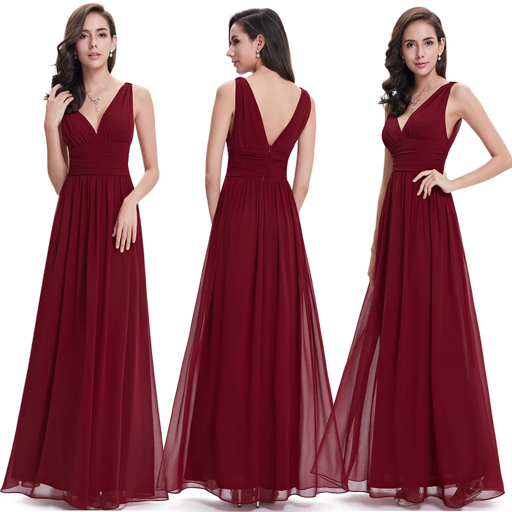 ever pretty burgundy bridesmaid dresses