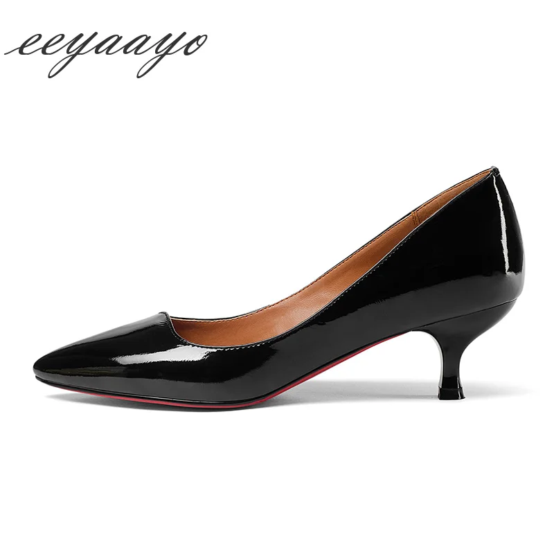 2019 New Genuine Leather Spring Women Pumps Middle Kitten Heels Pointed Toe Sexy Ladies Women Cow Leather Shoes Black Pumps
2019 New Genuine Leather Spring Women Pumps Middle Kitten Heels Pointed Toe Sexy Ladies Women Cow Leather Shoes Black Pumps