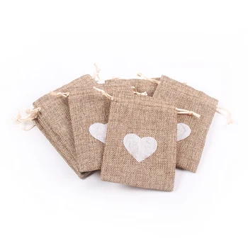 10pcs Vintage Love Heart Linen Burlap Jute Candy Gift Bags Jewelry Drawstring Bag Pouch Birthday Wedding Festival Party Decor 
10pcs Vintage Love Heart Linen Burlap Jute Candy Gift Bags Jewelry Drawstring Bag Pouch Birthday Wedding Festival Party Decor