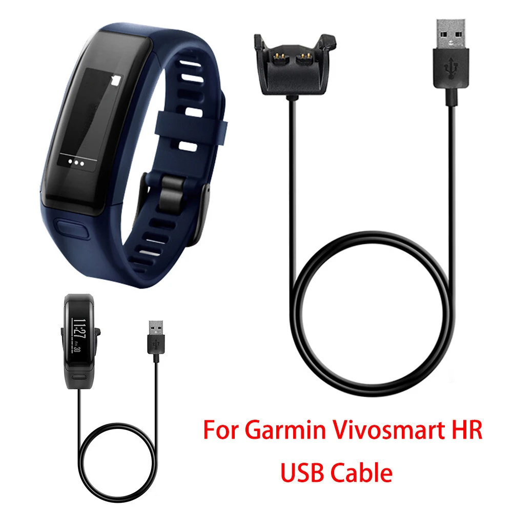 

Новый USB-кабель для зарядного устройства, док-станция для быстрой зарядки, шнур для передачи данных для Garmin vivosmart HR + внедорожник X40 Watch, длина 1 м