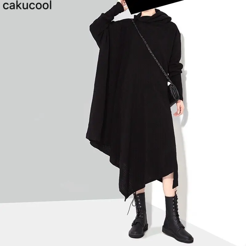 Cakucool explosion models 2019 spring and autumn women's irregular cut loose high collar fashion simple knit bottoming dress
Cakucool explosion models 2019 spring and autumn women's irregular cut loose high collar fashion simple knit bottoming dress