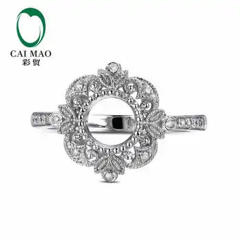 CaiMao Oval cut Semi Mount Ring Settings & 0.15ct Diamond 14k White Gold Gemstone Engagement Ring Fine Jewelry
CaiMao Oval cut Semi Mount Ring Settings & 0.15ct Diamond 14k White Gold Gemstone Engagement Ring Fine Jewelry