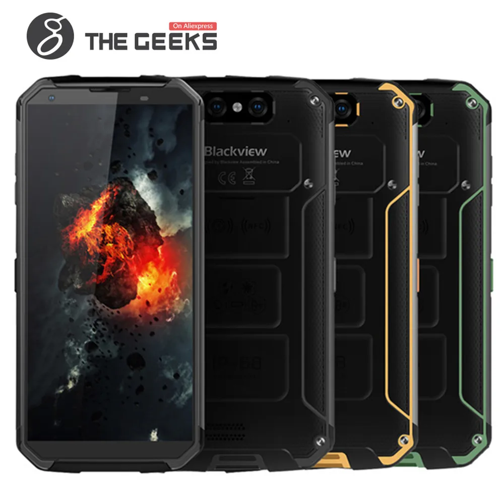 

BLACKVIEW BV9500 4GB 64GB ROM Helio P23 MTK6763T 2.5GHz Octa Core 5.7 Inch Android 8.1 IP68 Waterproof Rugged 4G LTE Smartphone