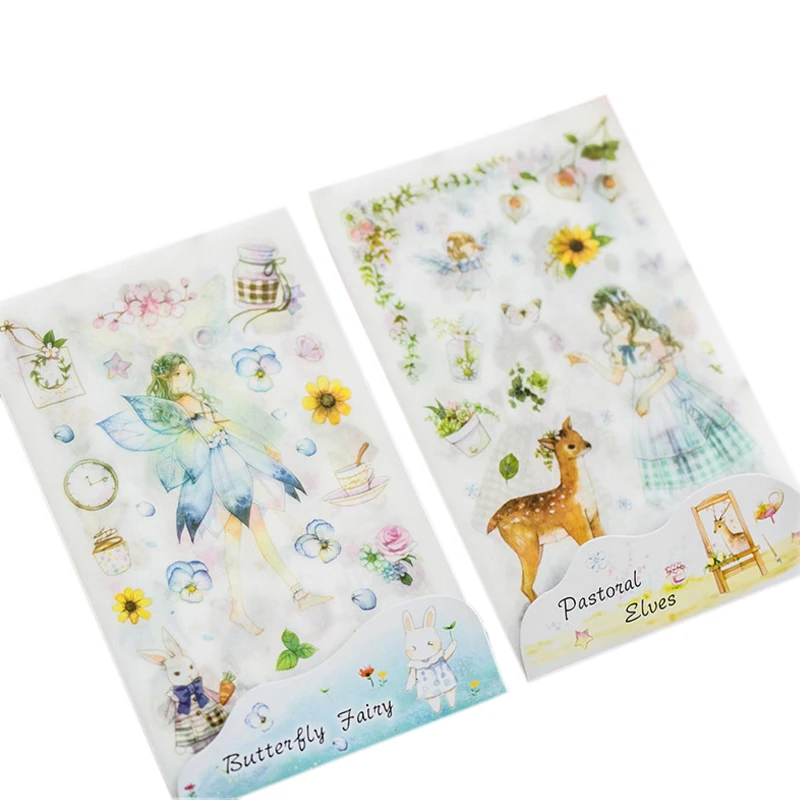 6 pcs/pack NEW Pastoral Elves&Butterfly Fairy Decorative Stickers Scrapbooking DIY Diary Decoration Sticker School Office Supply
6 pcs/pack NEW Pastoral Elves&Butterfly Fairy Decorative Stickers Scrapbooking DIY Diary Decoration Sticker School Office Supply