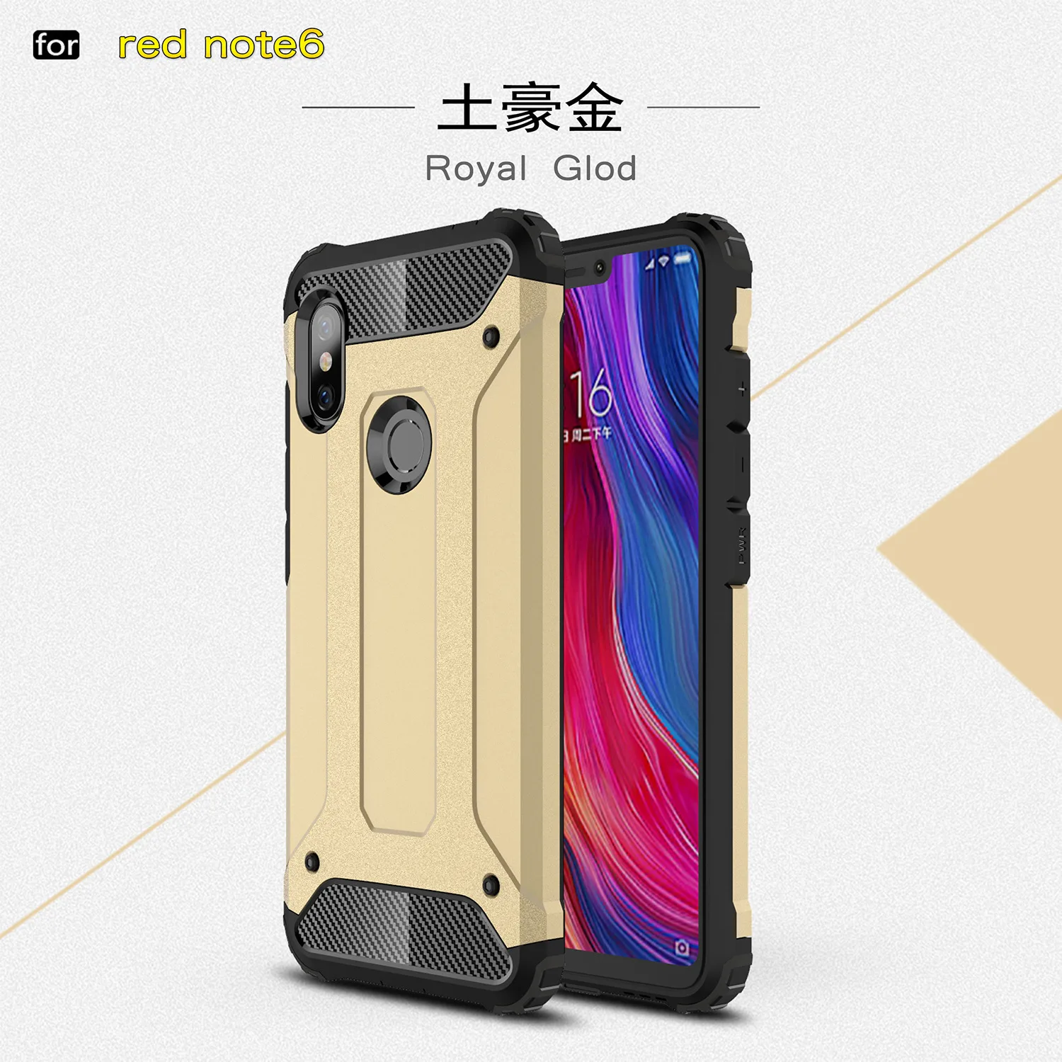 For Xiaomi Redmi Note 6 Pro Hard Armor Rugged PC+TPU Hybrid shockproof Protective back cover cases For xiaomi redmi note 6pro
For Xiaomi Redmi Note 6 Pro Hard Armor Rugged PC+TPU Hybrid shockproof Protective back cover cases For xiaomi redmi note 6pro