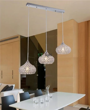 Trianglle crystal 3heads pendent light for hanging with long square ceiling base for E14 socket
Trianglle crystal 3heads pendent light for hanging with long square ceiling base for E14 socket