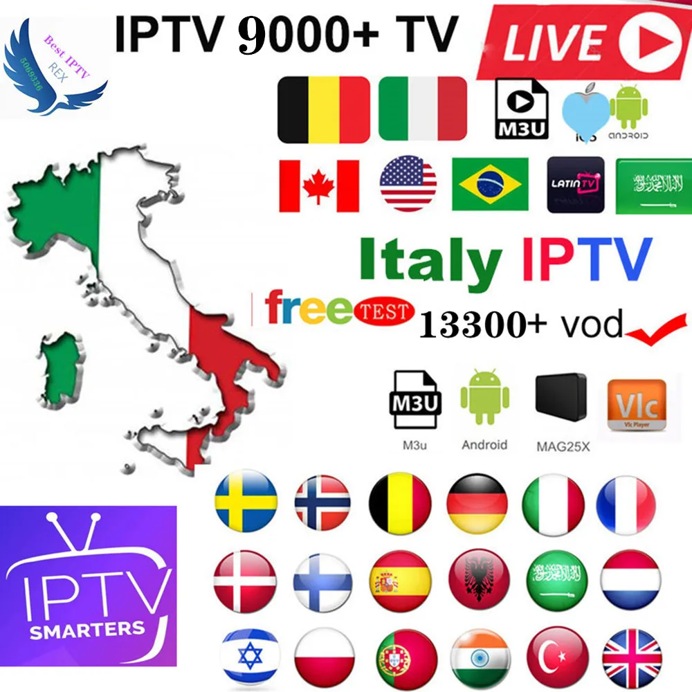 

Italy iptv tv box 1 year subscription portugal UK germany belgium France Spain Netherland Sweden For M3U Enigma 2 Android TV Box