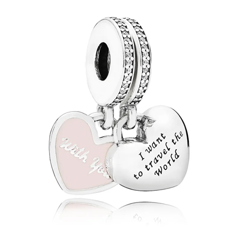 925 Sterling Silver Pendant Bead I Want To Travel The World With You Charm Fit Original Pandora Bracelet Bangle DIY Jewelry Gift
925 Sterling Silver Pendant Bead I Want To Travel The World With You Charm Fit Original Pandora Bracelet Bangle DIY Jewelry Gift