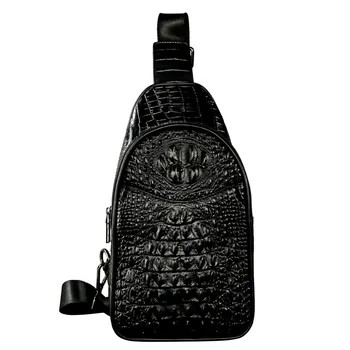 Crocodile Pattern men Chest Bag Genuine Leather Half Moon Crossbody Bag Men Messenger Bags Mens Chest packs Male Shoulder bag
Crocodile Pattern men Chest Bag Genuine Leather Half Moon Crossbody Bag Men Messenger Bags Mens Chest packs Male Shoulder bag