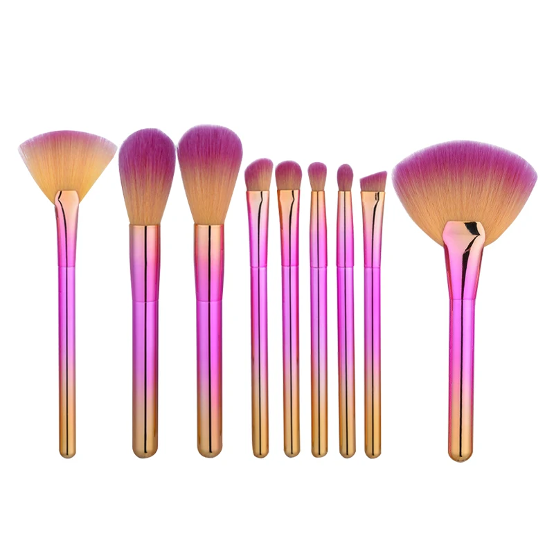 9pcs/set Professional Makeup Brushes colorful Handle EyeShadow Eyebrow Lip Make Up Brushes Comestic Tools
9pcs/set Professional Makeup Brushes colorful Handle EyeShadow Eyebrow Lip Make Up Brushes Comestic Tools