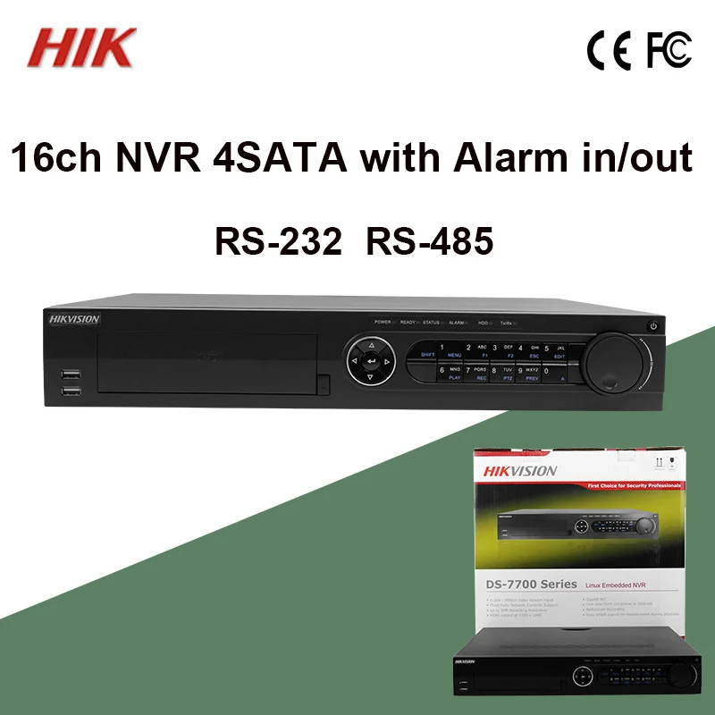 DS-7716NI-E4 Hik 16ch NVR Alarm in/out 4SATA no-POE H.264 RS-232 RS-485 AUDIO IN/OUT 6MP CCTV Recorder Support network detection
DS-7716NI-E4 Hik 16ch NVR Alarm in/out 4SATA no-POE H.264 RS-232 RS-485 AUDIO IN/OUT 6MP CCTV Recorder Support network detection