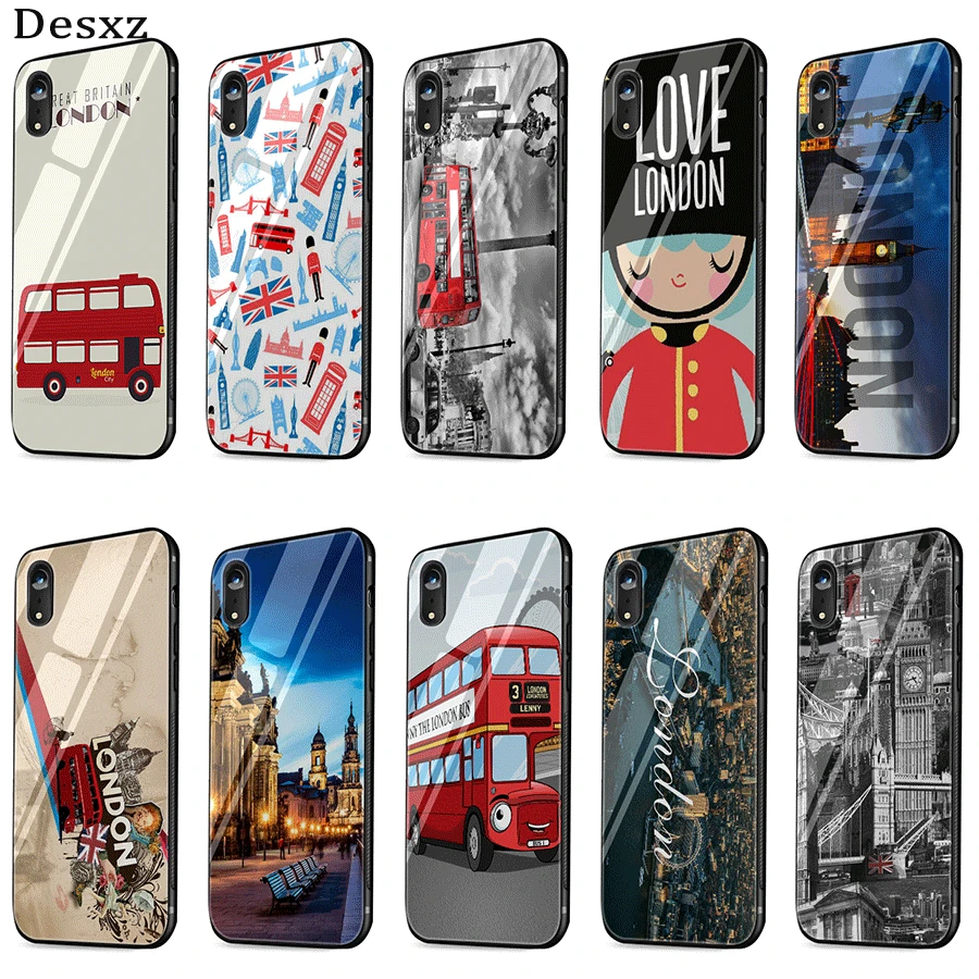Cell Phone Case Glass London Bus For iPhone X XR XS Max 6 6s 7 8 Plus 5 5S SE Cover
Cell Phone Case Glass London Bus For iPhone X XR XS Max 6 6s 7 8 Plus 5 5S SE Cover
