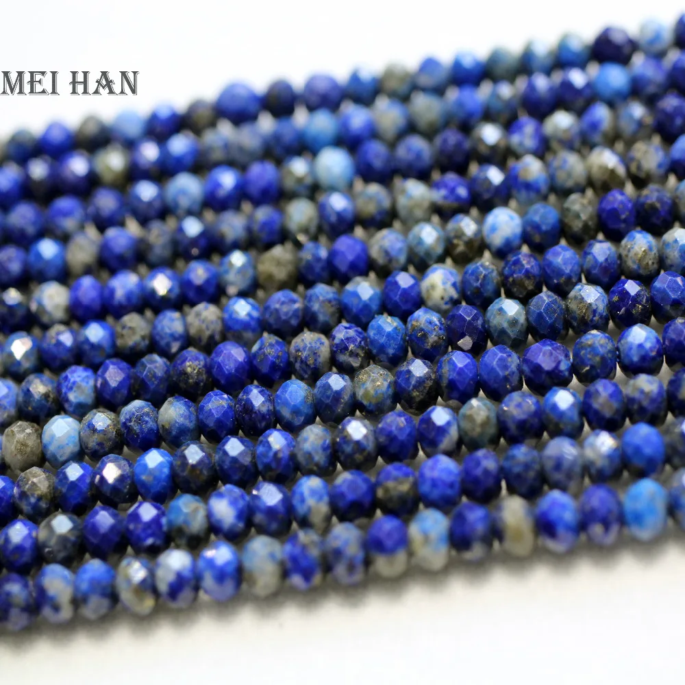 Meihan wholesale natural (2strand/set) 3*4-4.5mm faceted rondelle Lapis lazuli handmade loose stone beads for jewelry making
Meihan wholesale natural (2strand/set) 3*4-4.5mm faceted rondelle Lapis lazuli handmade loose stone beads for jewelry making