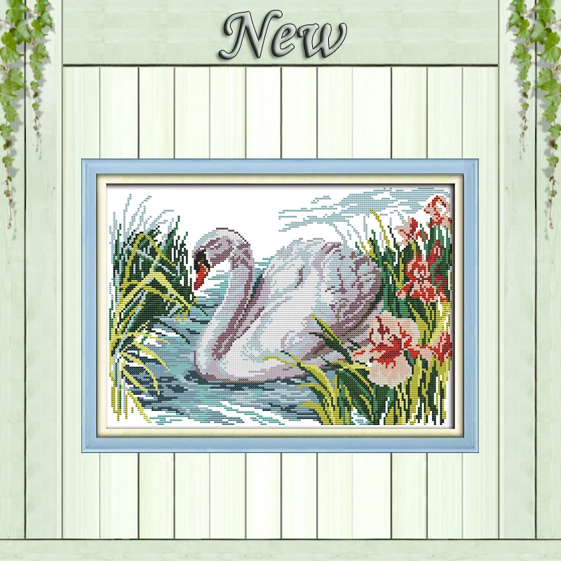 Swan lake animal scenery decor diy painting Counted printed on fabric Cross Stitch Needlework kits DMC 14CT 11CT Embroidery Sets
Swan lake animal scenery decor diy painting Counted printed on fabric Cross Stitch Needlework kits DMC 14CT 11CT Embroidery Sets